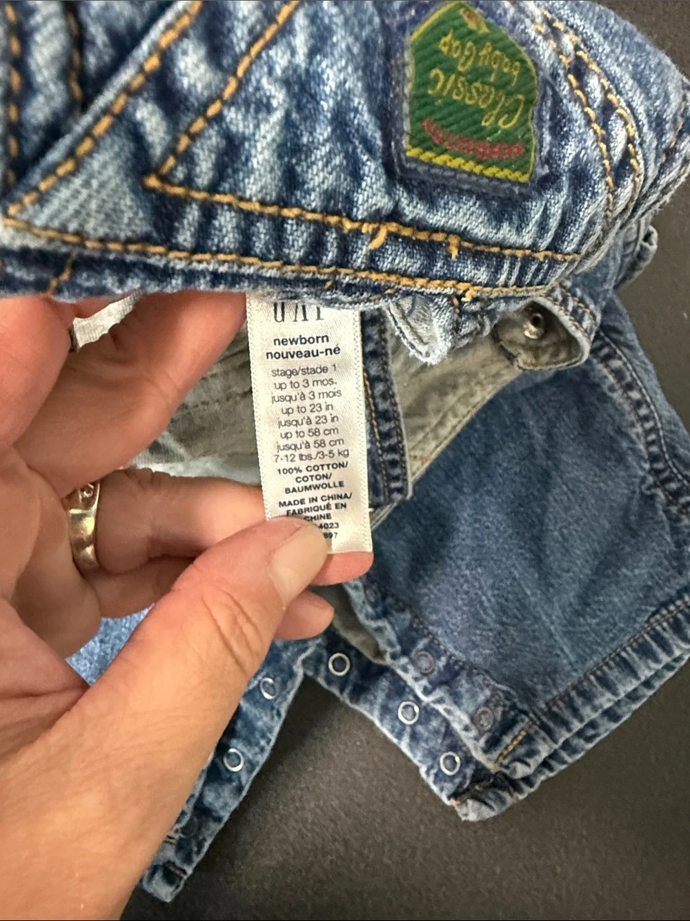 GAP Denim Blue Kids Overalls 2002